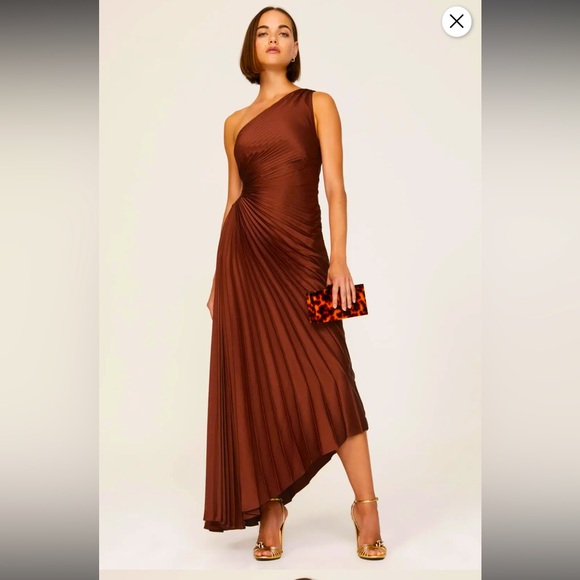 ALC Delfina Pleated  Maxi Dress - Picture 3 of 13